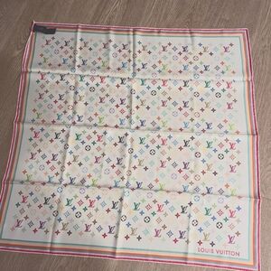 LV x TM Multicolor Silk Scarf